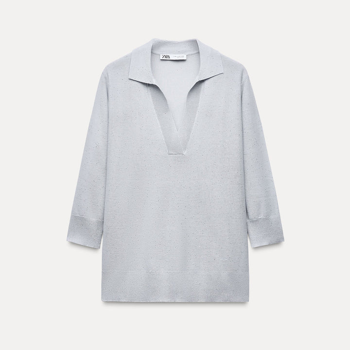 Moudda ZARA - Polo manches 3/4 qualité paillettes - Tunisie 2