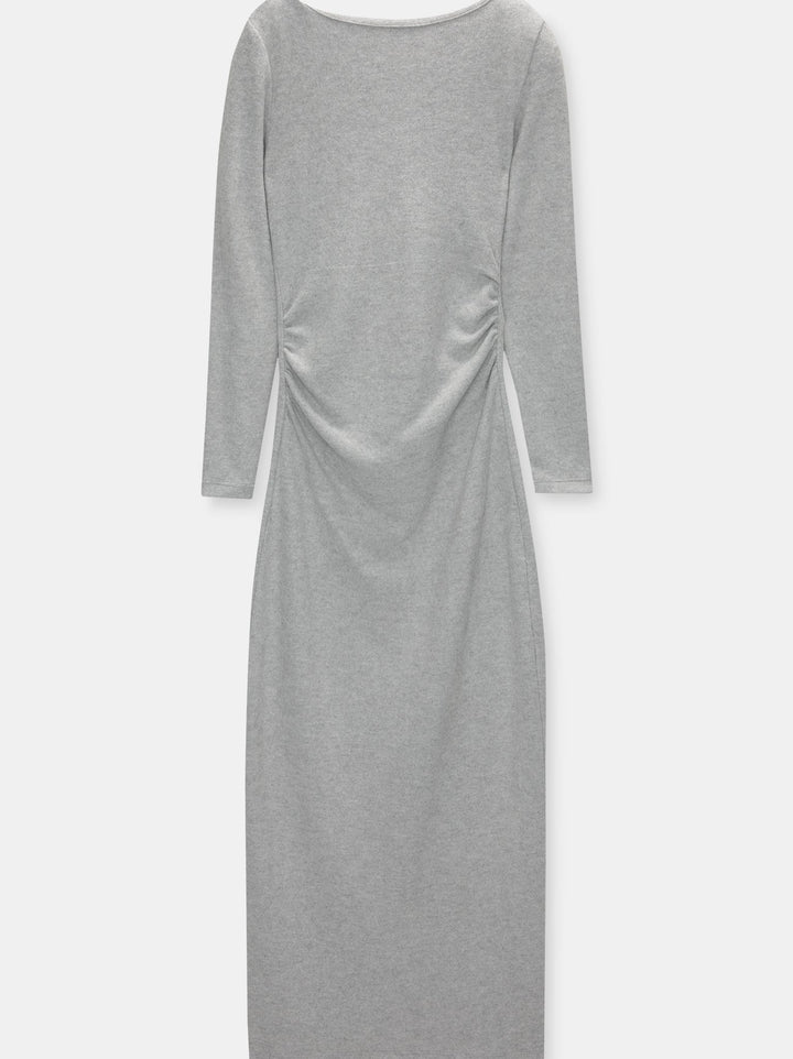 Moudda PULL & BEAR - Robe Midi Fronces Latérales Soft Touch En Ligne - Tunisie 1