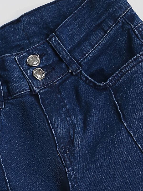 Moudda LC Waikiki - Pantalon tissé en denim Fille Rodéo mid indigo - Tunisie 3