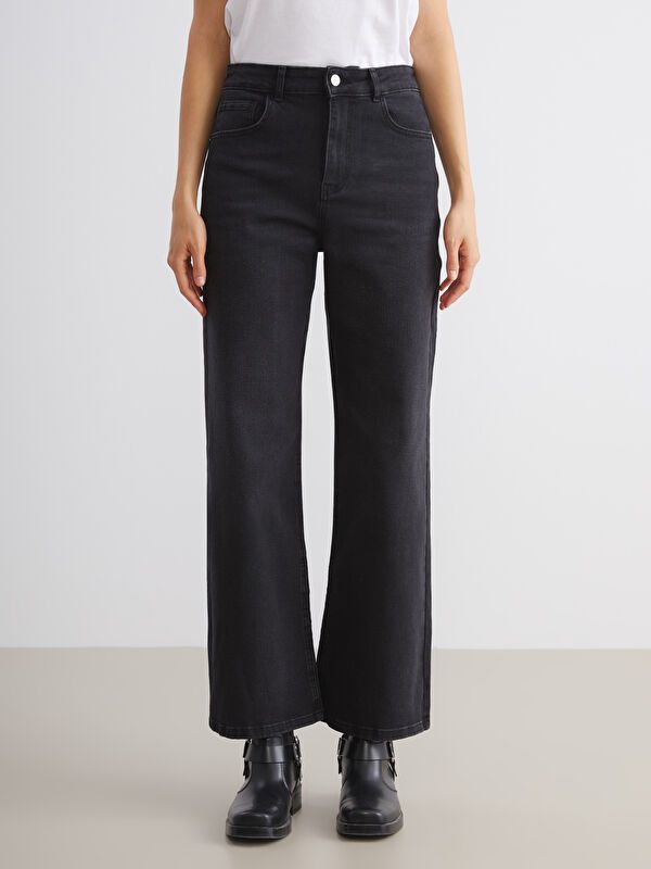 Moudda LC Waikiki - Pantalon tissé denim Femme Noir - Tunisie 2