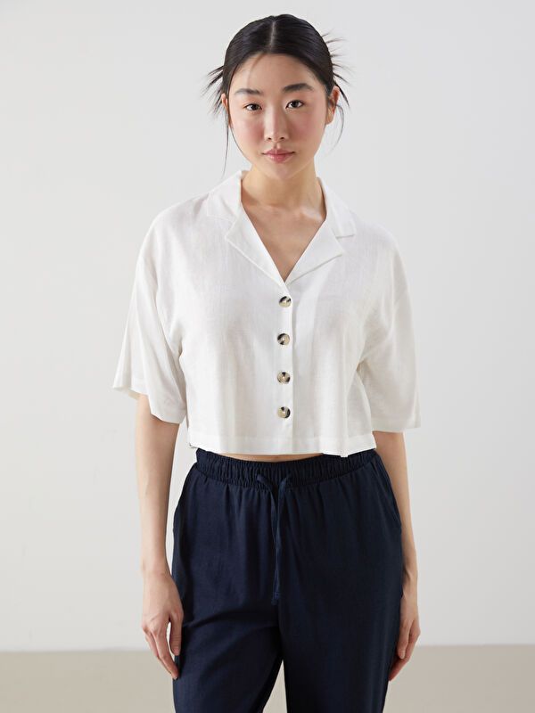 Moudda LC Waikiki - Chemise manches courtes en tissu pour Femme - Tunisie 1