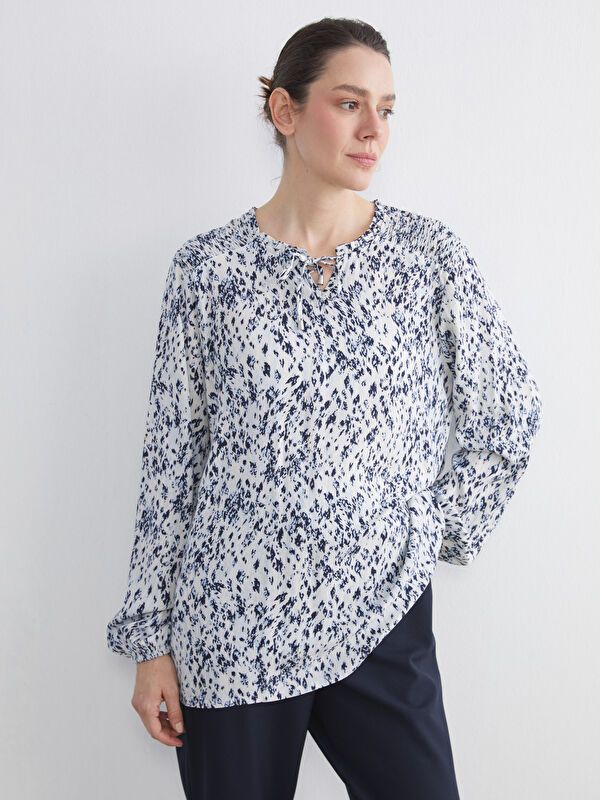 Moudda LC Waikiki - Chemisier (blouse) imprimé manches longues en tissu pour Femme - Tunisie 1