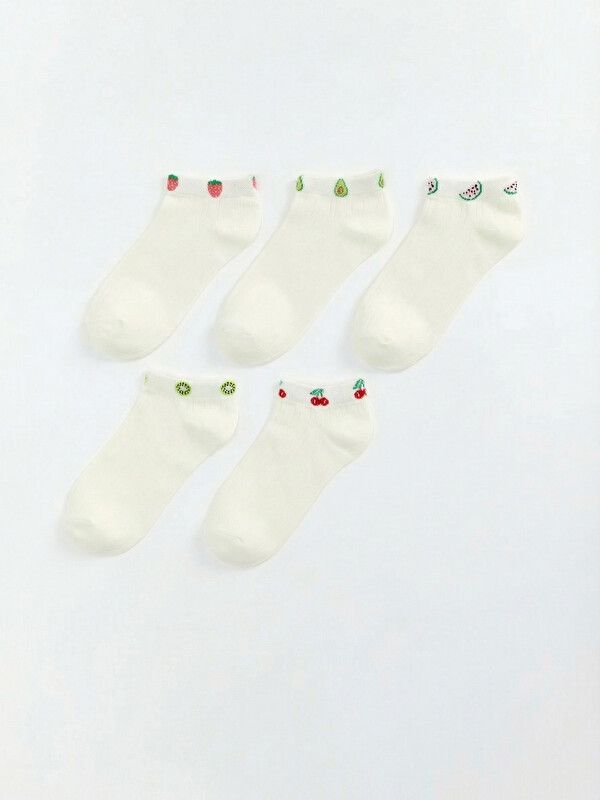 Moudda LC Waikiki - Chaussettes liner trainer (sport) pour Femme couleur Écru - Tunisie 1