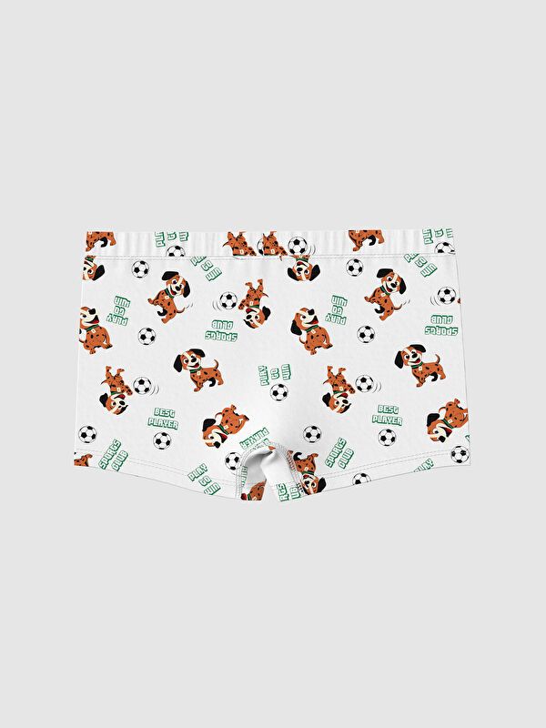 Moudda LC Waikiki - Boxer jersey Garçon Imprimé blanc - Tunisie 3