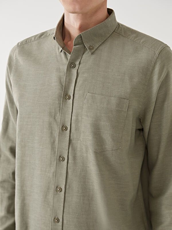 Moudda LC Waikiki - Chemise tissée à manches longues pour Hommes - Tunisie 3