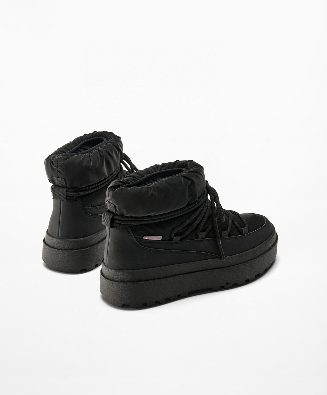 Moudda Oysho - Mini Bottes Après-Ski Nylon - Lacée - Tunisie 6