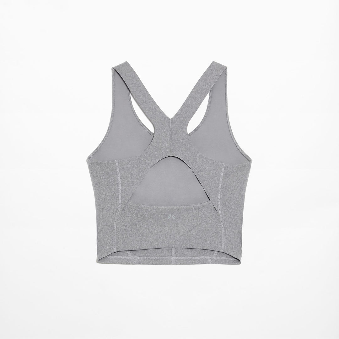 Moudda Oysho - Débardeur Compressif Demi-Bustier Col V Gris Moyen - Tunisie 1