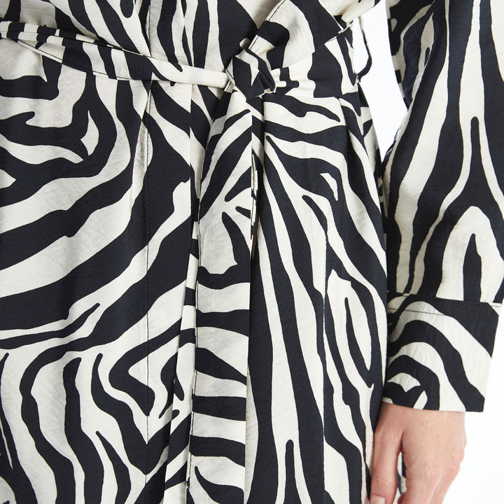 Moudda LC Waikiki - Robe tissée manches longues Femme Imprimé écru - Tunisie 4