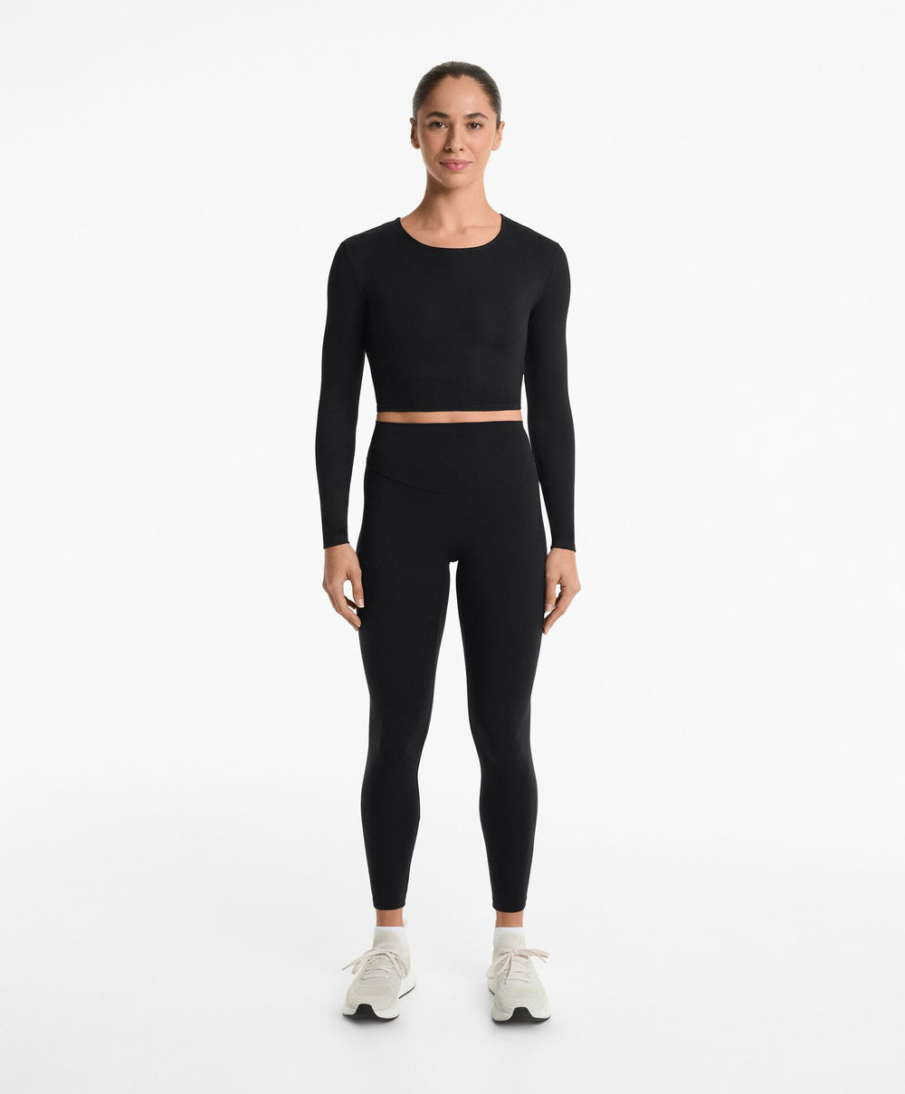 Moudda Oysho - T-Shirt Manches Longues Crop Comfortlux - Twist Dos - Tunisie 2
