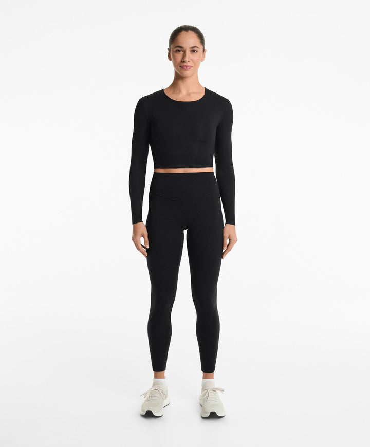Moudda Oysho - T-Shirt Manches Longues Crop Comfortlux - Twist Dos - Tunisie 2