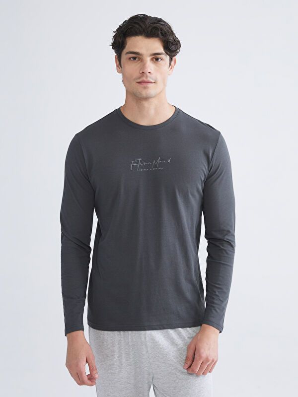 Moudda LC Waikiki - Ensemble pyjama en jersey à manches longues et bas longs pour Hommes - Tunisie 2