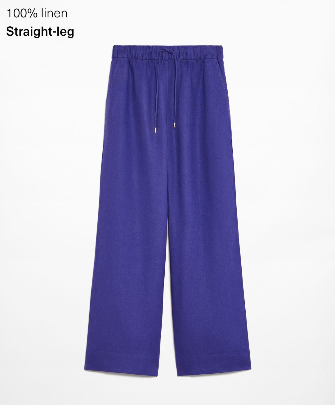 Moudda Oysho - Pantalon 100% Lin Relaxed Taille Moyenne - Tunisie 3