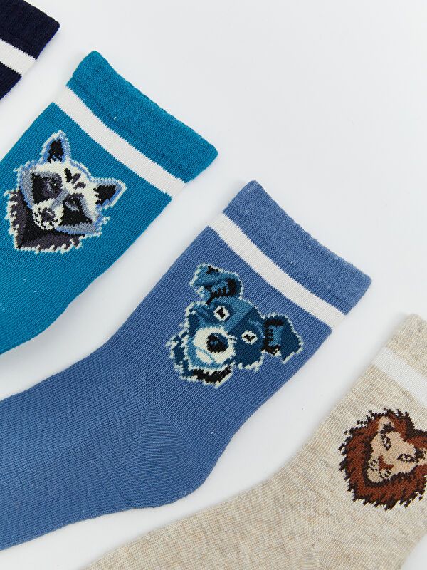 Moudda LC Waikiki - Chaussettes courtes Garçon Fil mélangé teint - Tunisie 2