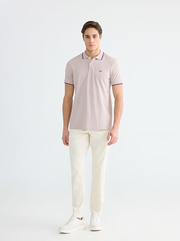 Moudda LC Waikiki - T-shirt col polo basique manches courtes en jersey pour Homme - Tunisie 2