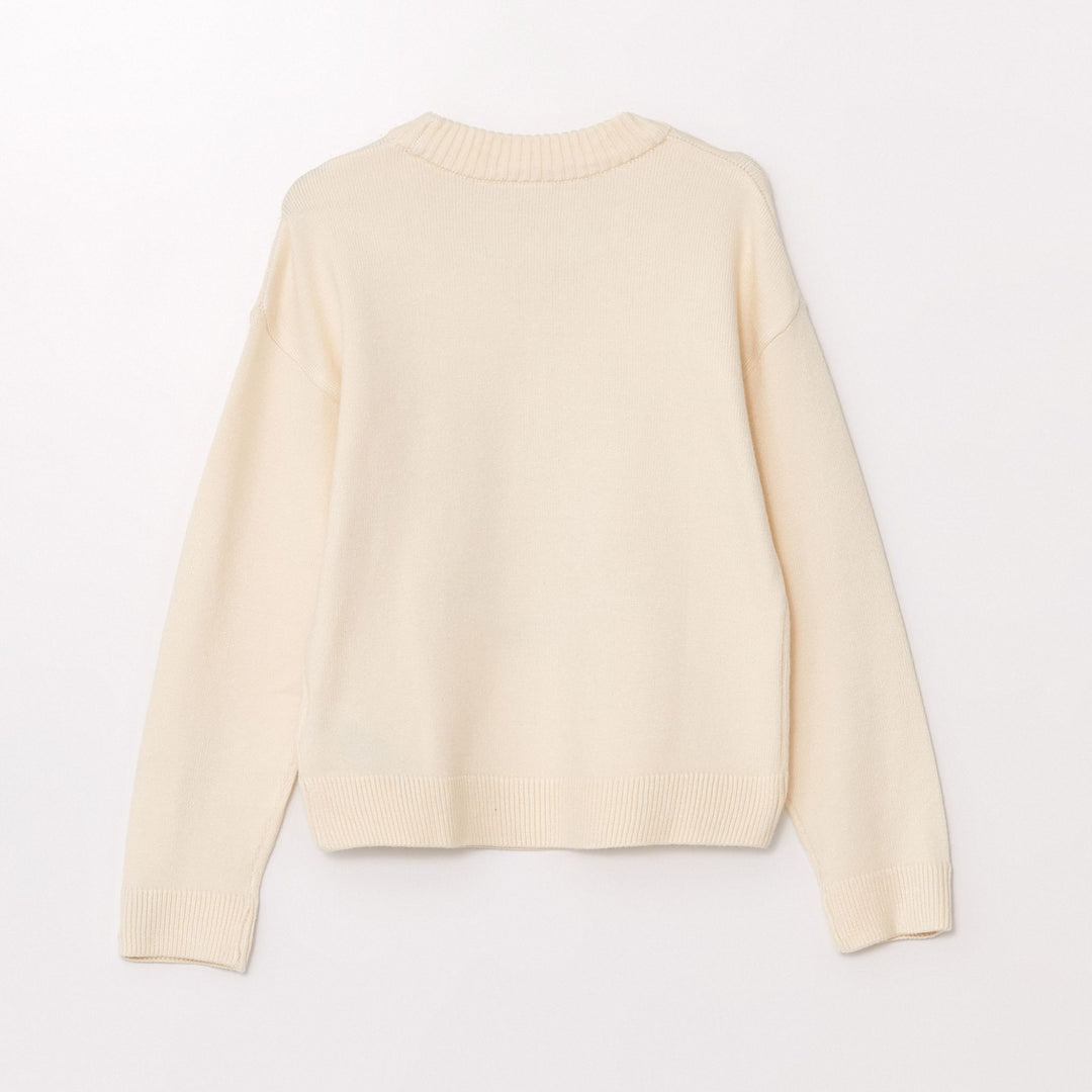 Moudda LC Waikiki - Pull en tricot Fille Beige pâle - Tunisie 3