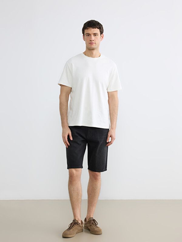 Moudda LC Waikiki - Bermuda en denim pour Homme couleur Rodeo noir - Tunisie 1