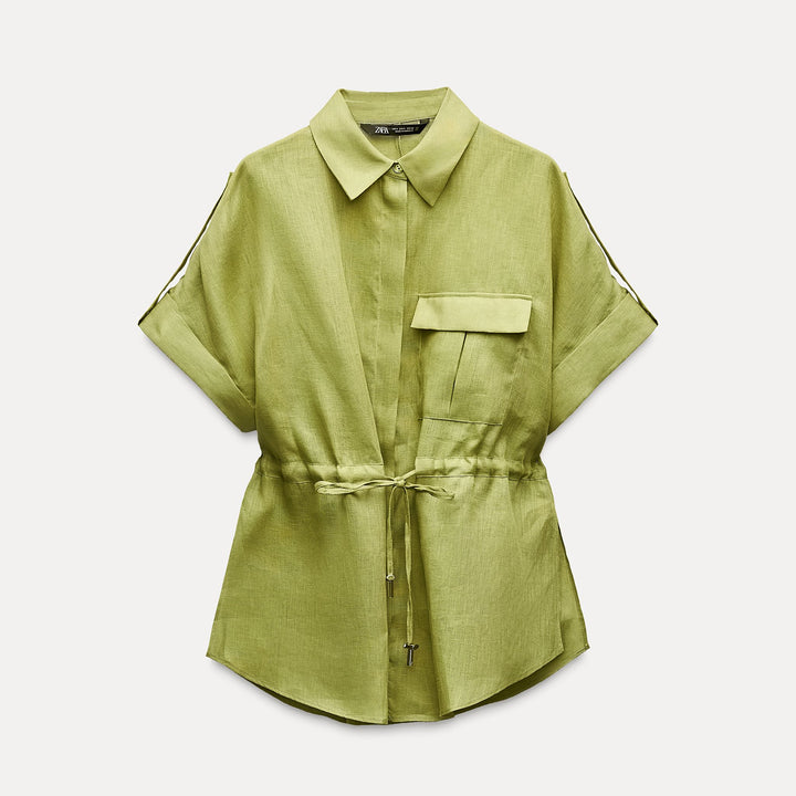 Moudda ZARA - Set chemise safari passants manches ceinture - Tunisie 1