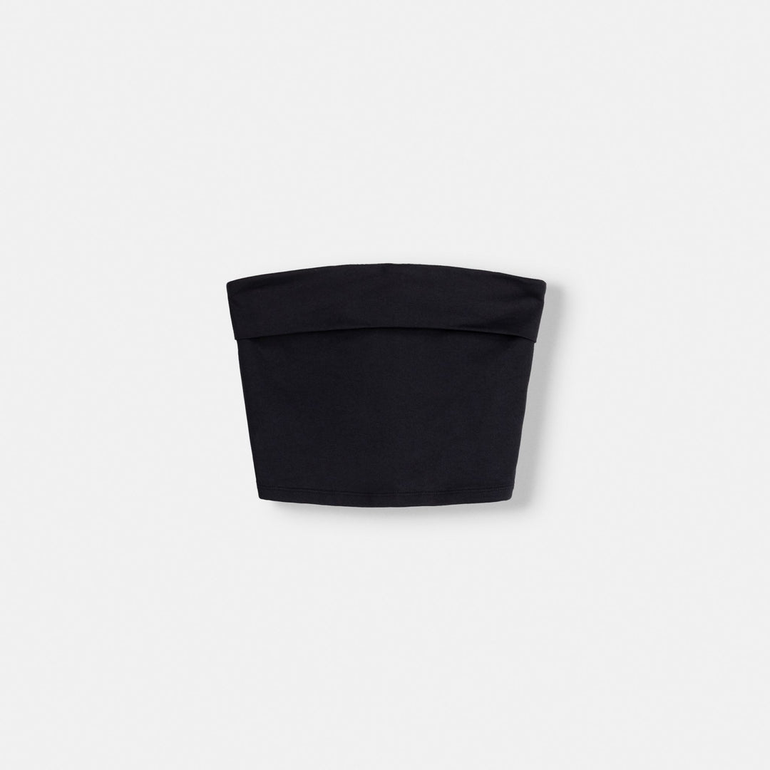 Moudda BERSHKA - Top bandeau en polyamide avec revers - Tunisie 1