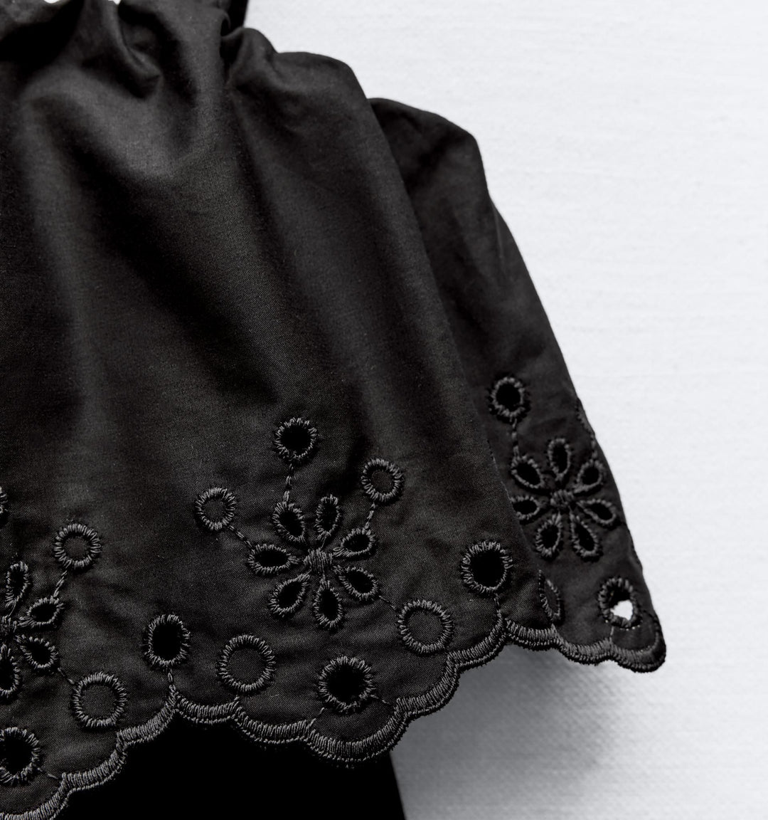 Moudda ZARA - Robe mi-longue en coton, broderie suisse, nœuds - Tunisie 2