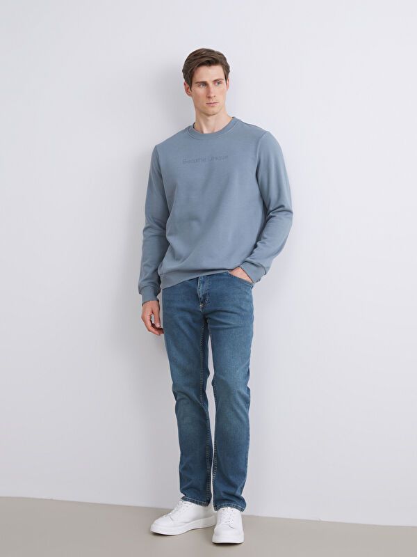 Moudda LC Waikiki - Sweat-shirt basique en jersey imprimé pour Hommes - Tunisie 2