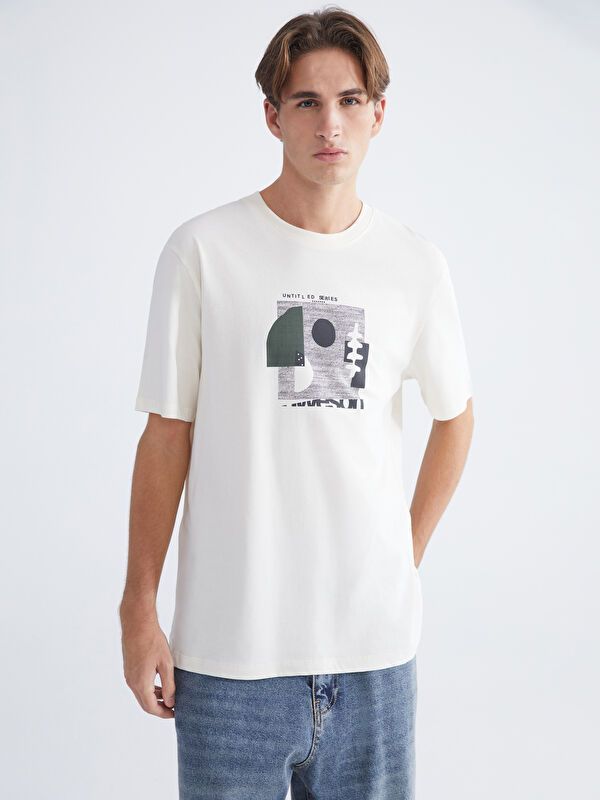 Moudda LC Waikiki - T-shirt imprimé manches courtes en jersey - Tunisie 1