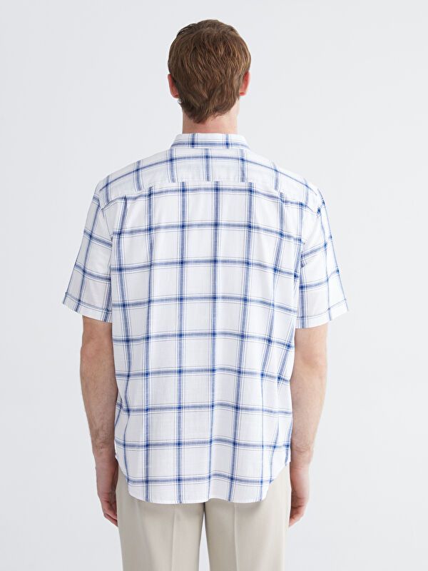 Moudda LC Waikiki - Chemise à carreaux manches courtes en tissu pour Homme - Tunisie 4
