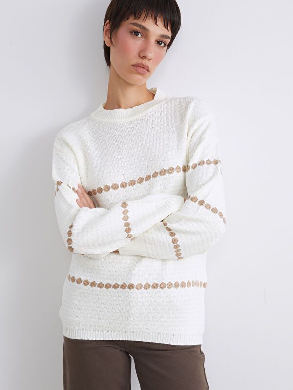 Moudda LC Waikiki - Cv tricot pullover mid pour Femmes - Tunisie 1