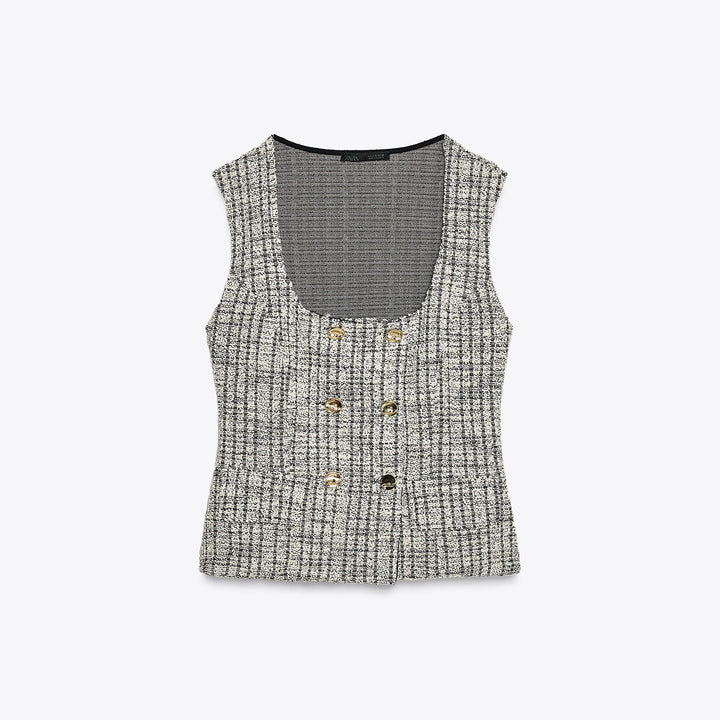 Moudda ZARA - Gilet - Jacquard & Double Boutonnage - Tunisie 1