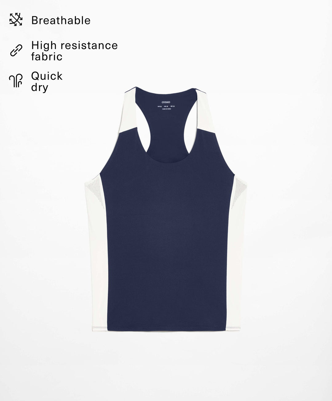 Moudda Oysho - T-Shirt Sans Manches Block - Tunisie 3