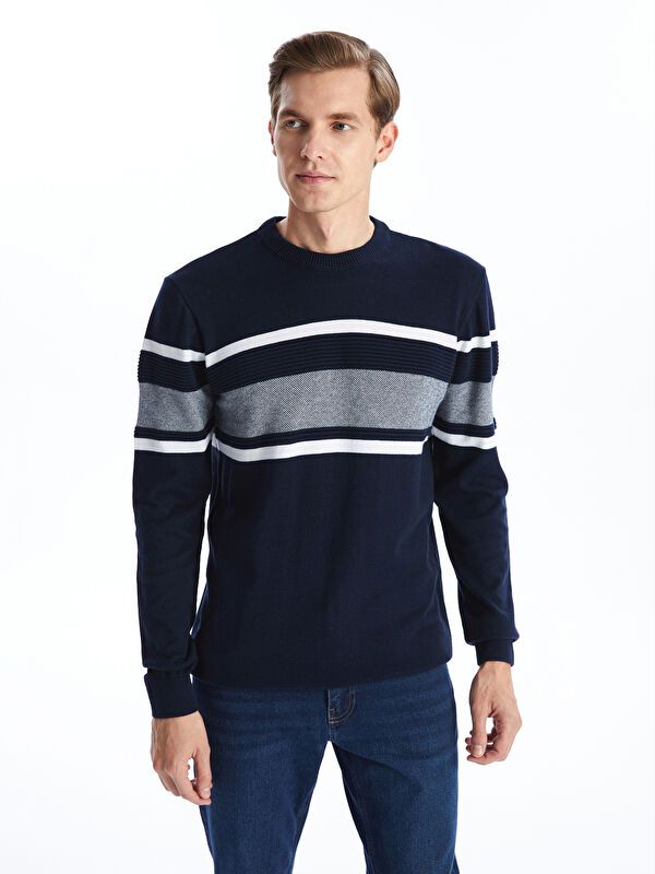 Moudda LC Waikiki - Pull rayé en tricot pour Homme - Tunisie 1