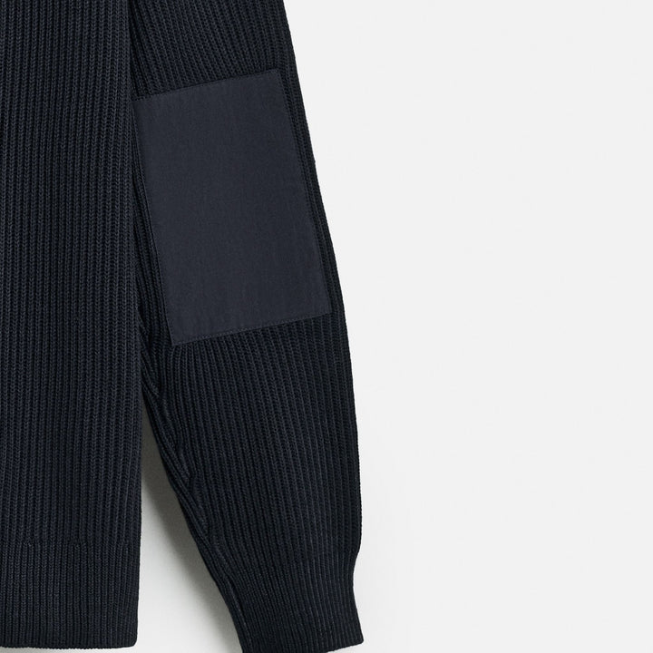 Moudda ZARA - Pull - Col Rond, Détails Nylon Épaules & Coudes - Tunisie 4