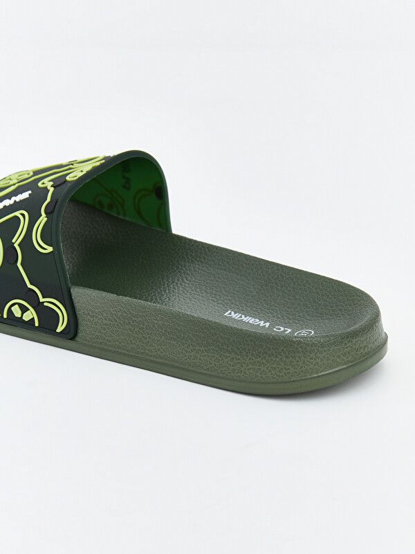 Moudda LC Waikiki - Pantoufles pour Garçon couleur Kaki clair - Tunisie 5