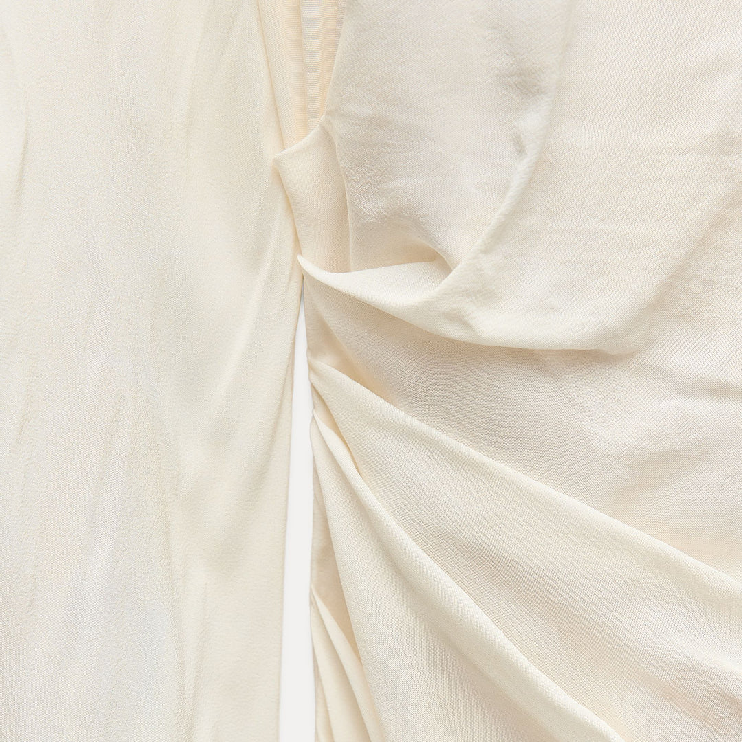 Moudda ZARA - Robe mi-longue imprimée liserés décolleté dos volant - Tunisie 4