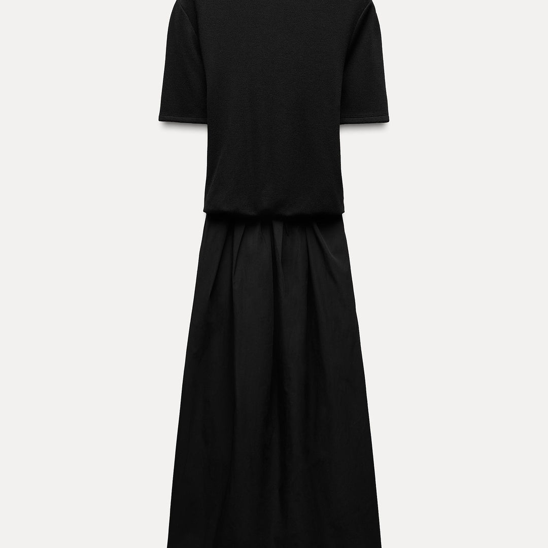 Moudda ZARA - Robe douce combinée en popeline - Tunisie 2