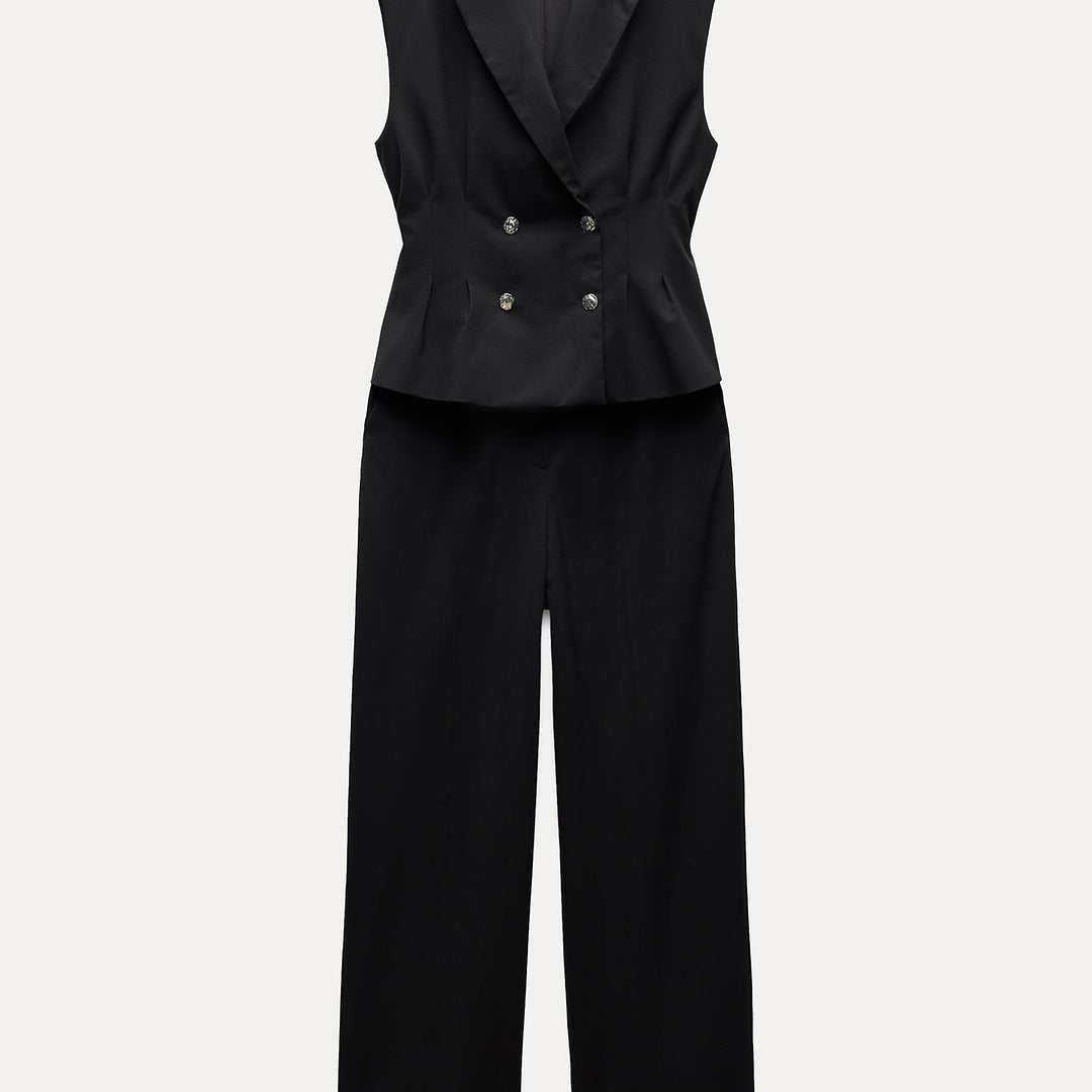 Moudda ZARA - Combinaison en crêpe avec pantalon plissé - Tunisie 1