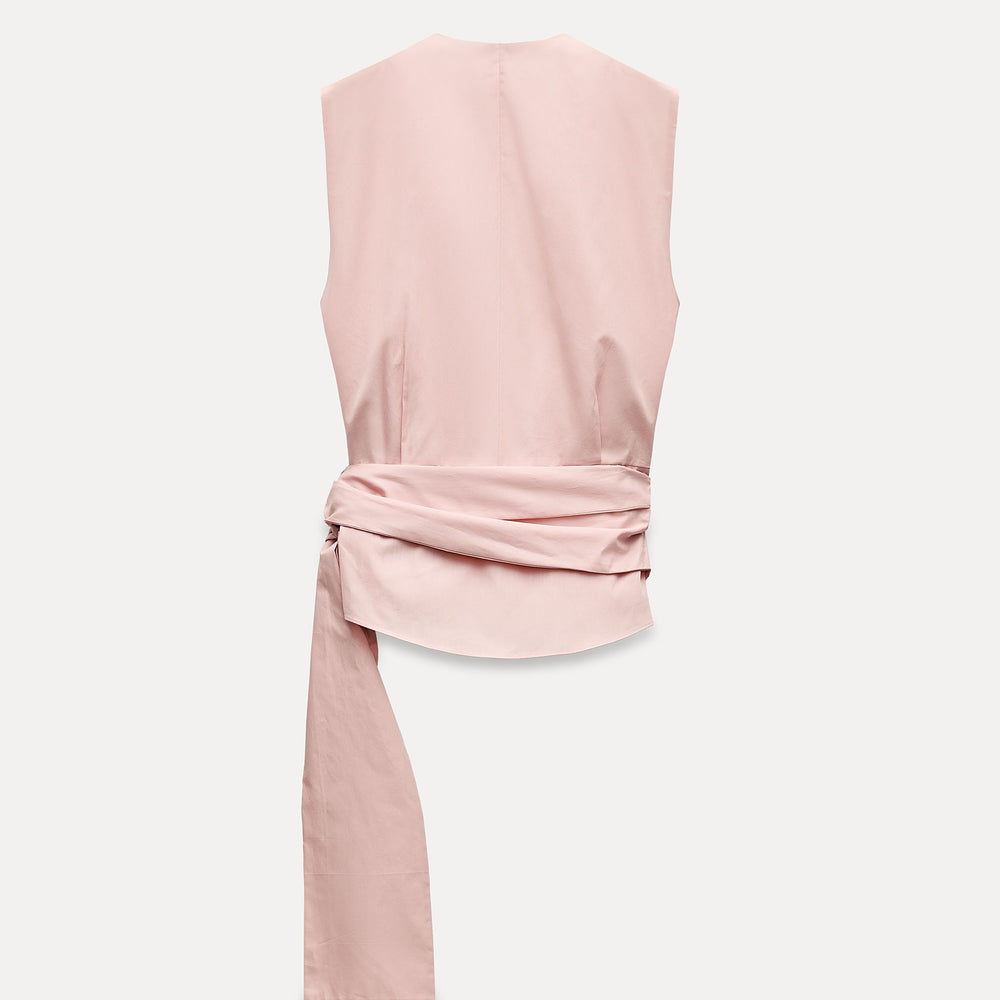 Moudda ZARA - Set top manches courtes nœud col en V - Tunisie 2