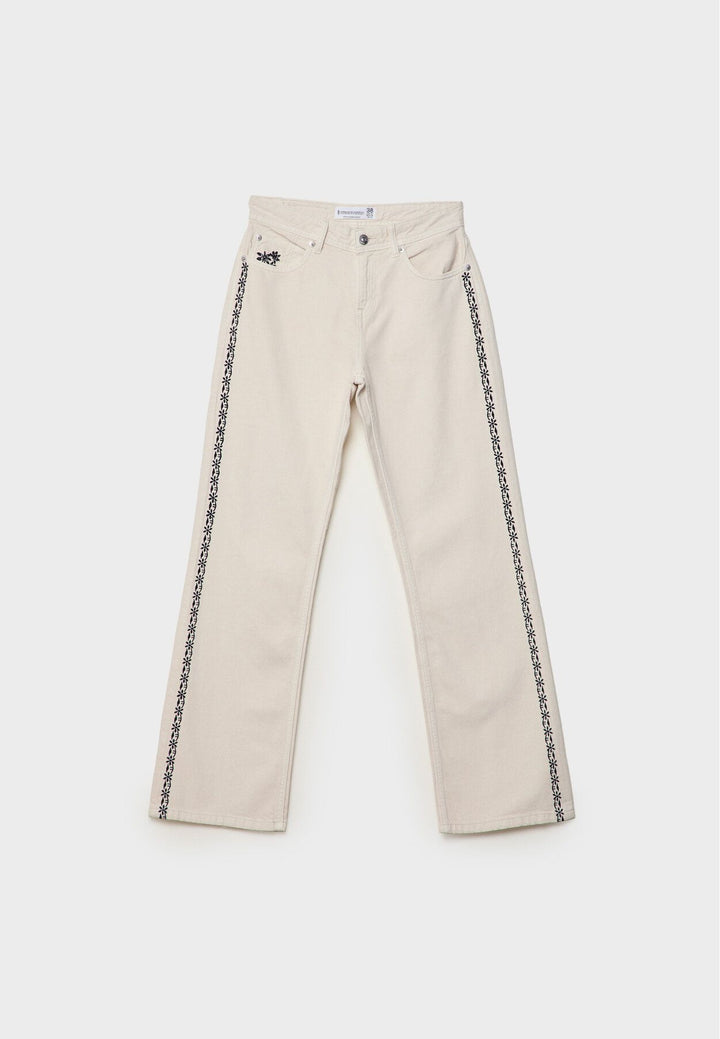 Moudda STRADIVARIUS - Jean Straight Fit avec Broderie Latérale - Tunisie 2