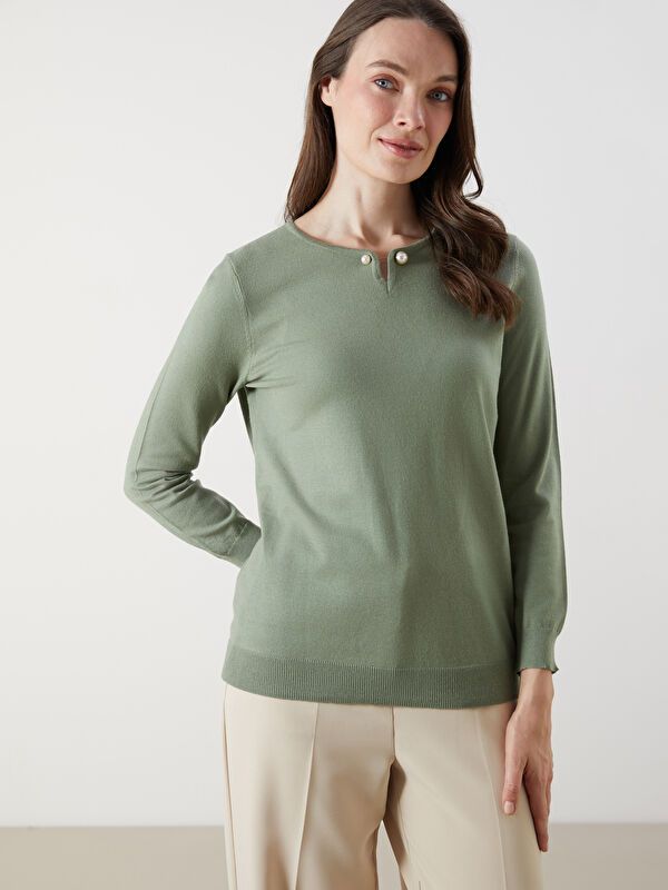 Moudda LC Waikiki - Cv tricot pullover mid pour Femmes - Tunisie 1