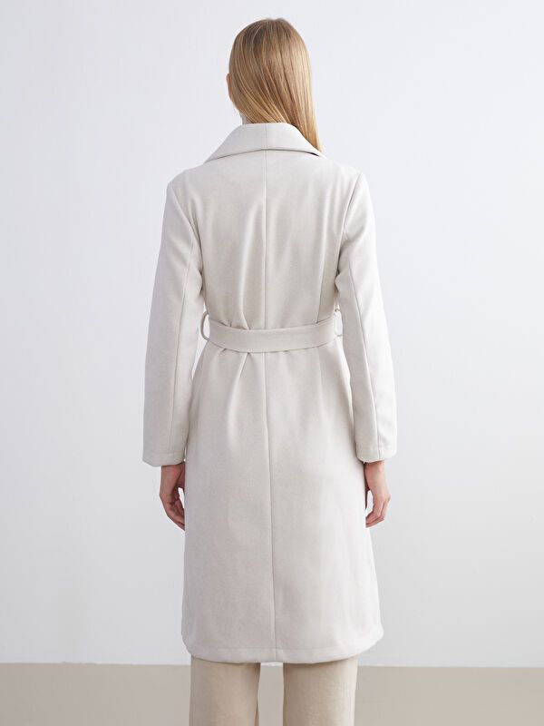 Moudda LC Waikiki - Manteau effet laine Femme Mélange écru - Tunisie 5