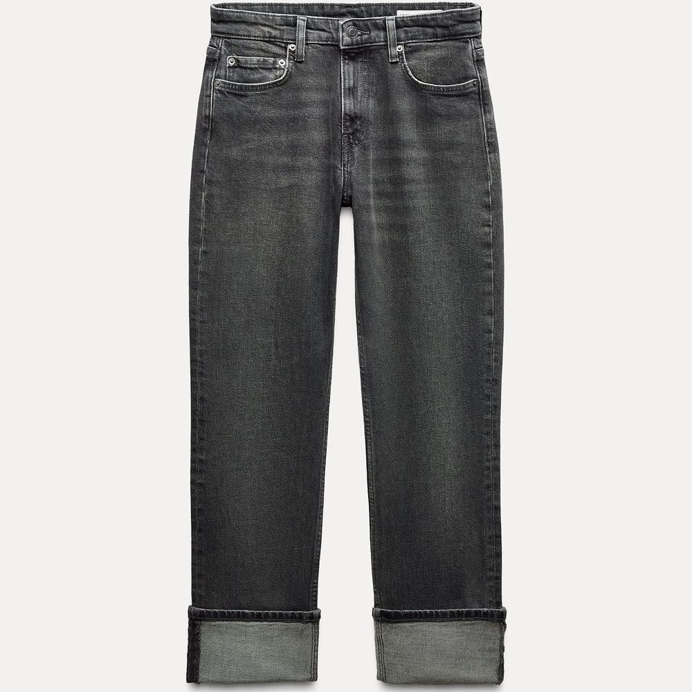 Moudda ZARA - Jean slim ourlet retroussé gris - Tunisie 2