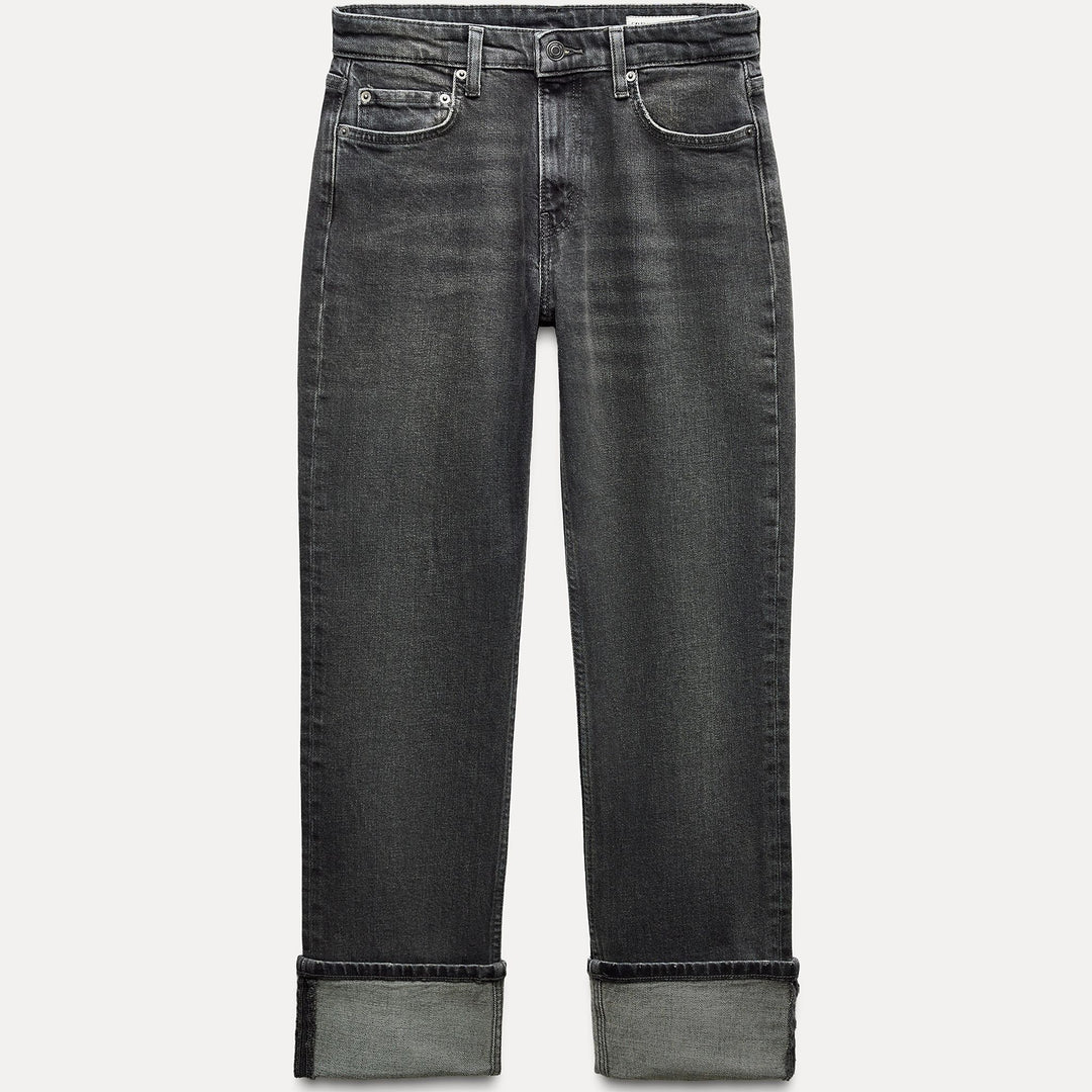 Moudda ZARA - Jean slim ourlet retroussé gris - Tunisie 2