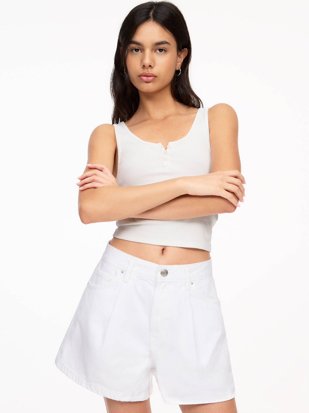 Moudda PULL & BEAR - Short Denim - Plis - Tunisie 2