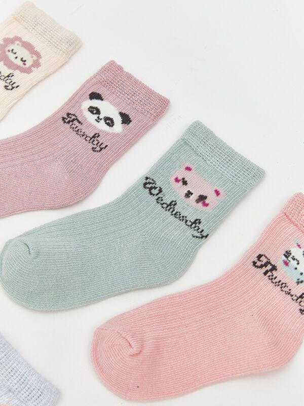 Moudda LC Waikiki - Chaussettes courtes Fille Rose pâle - Tunisie 2