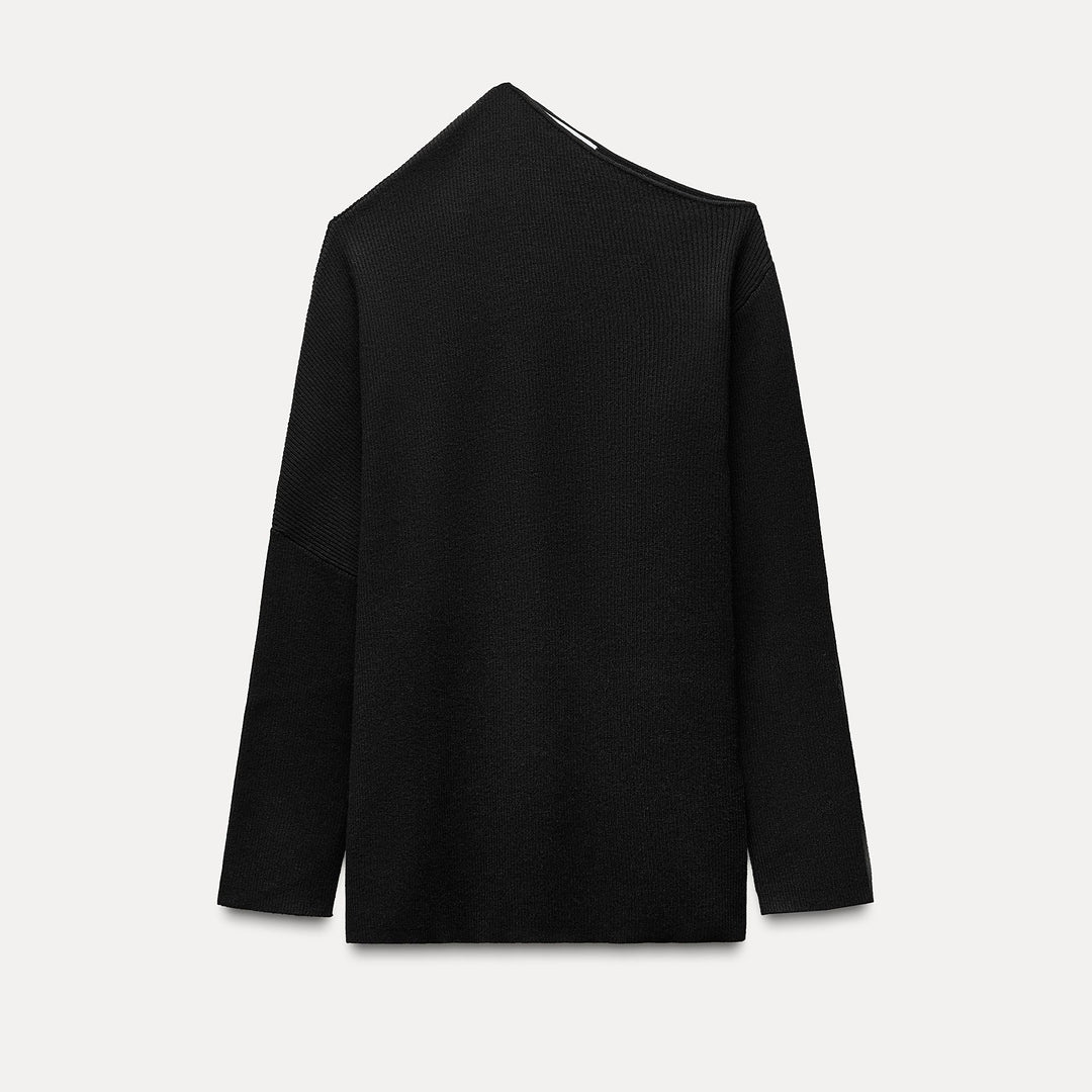 Moudda ZARA - Pull côtelé asymétrique coordonné féminin - Tunisie 1