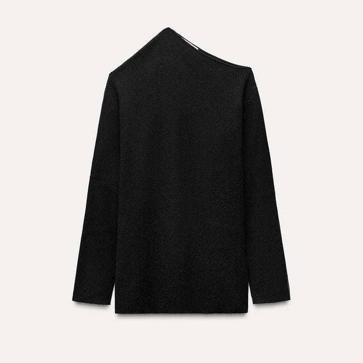 Moudda ZARA - Pull côtelé asymétrique coordonné féminin - Tunisie 1