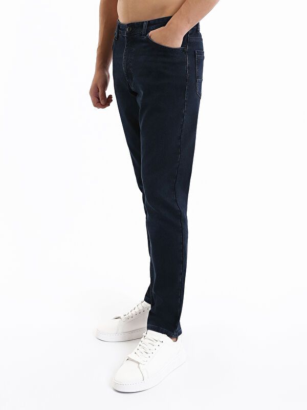 Moudda LC Waikiki - Jean basique en denim couleur Rodeo foncé pour hommes - Tunisie 4