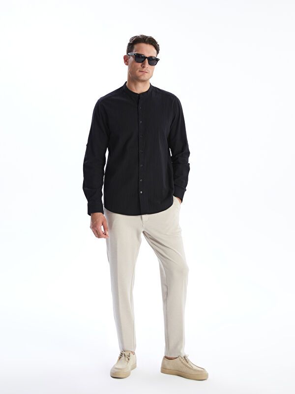 Moudda LC Waikiki - Chemise tissée à manches longues sb pour Hommes - Tunisie 2