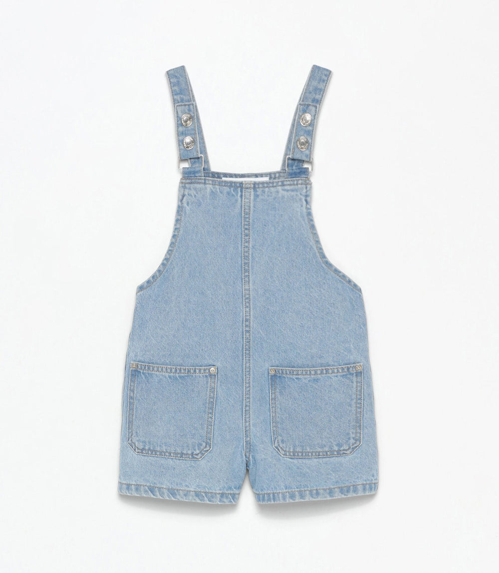 Moudda Lefties - Salopette Courte Denim - Rayures Fille D4 - Tunisie 2