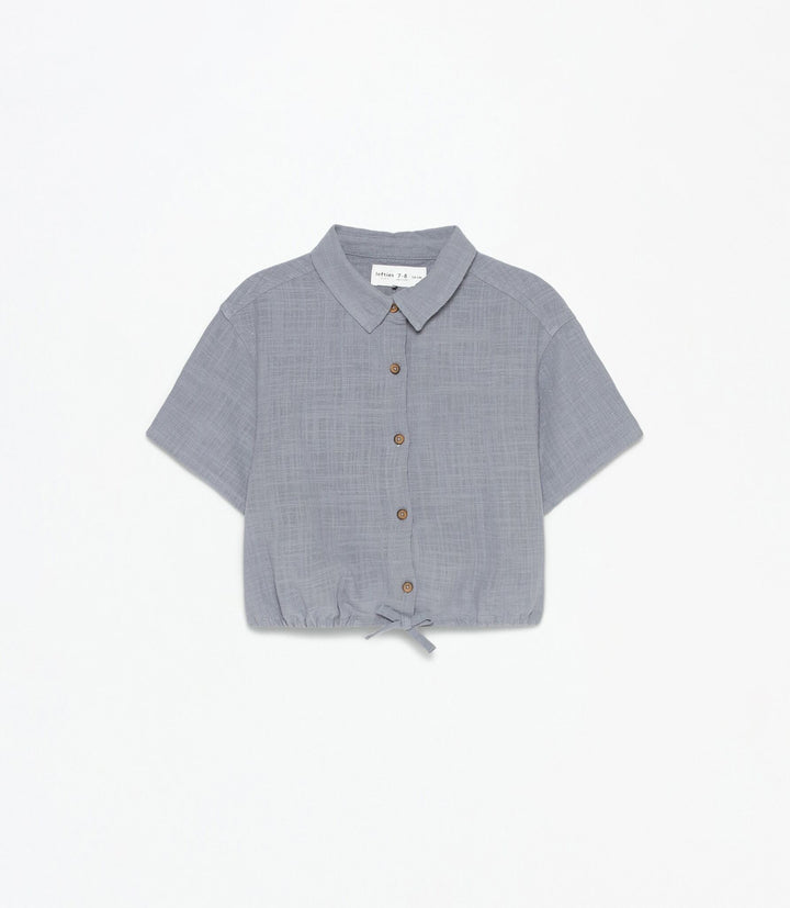 Moudda Lefties - Chemise - Nœud & Coton Slub Fille - Tunisie 2