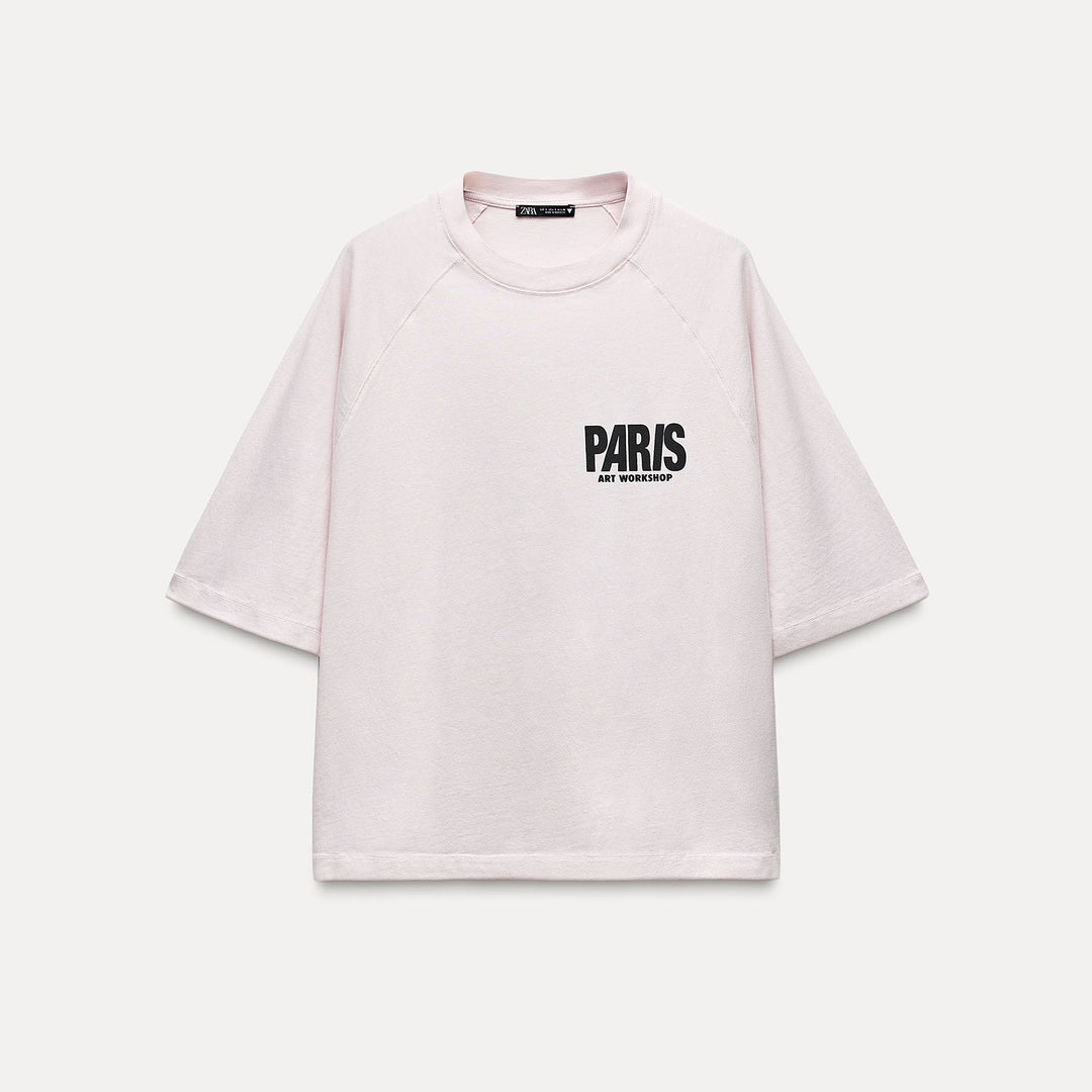 Moudda ZARA - T-shirt Raglan Paris - Tunisie 1
